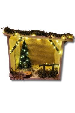 Creche artisanale bois 