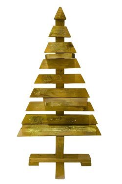 Sapin en planches dorées